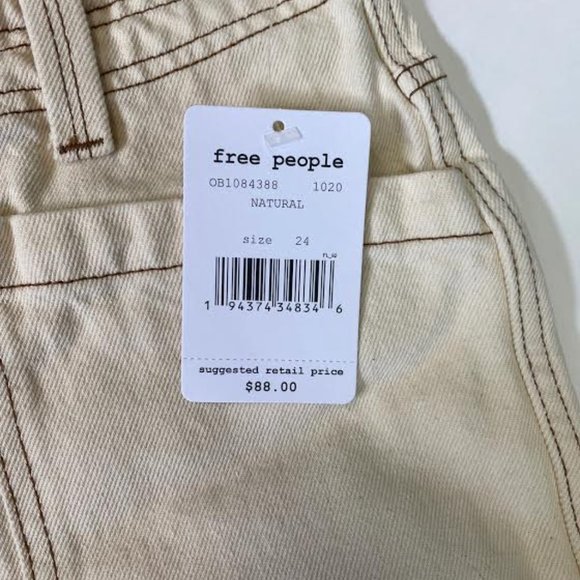 NWT FREE PEOPLE Rebel Rouser Cut Off Shorts - Picture 11 of 12